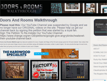 Tablet Screenshot of doorsandroomswalkthrough.net